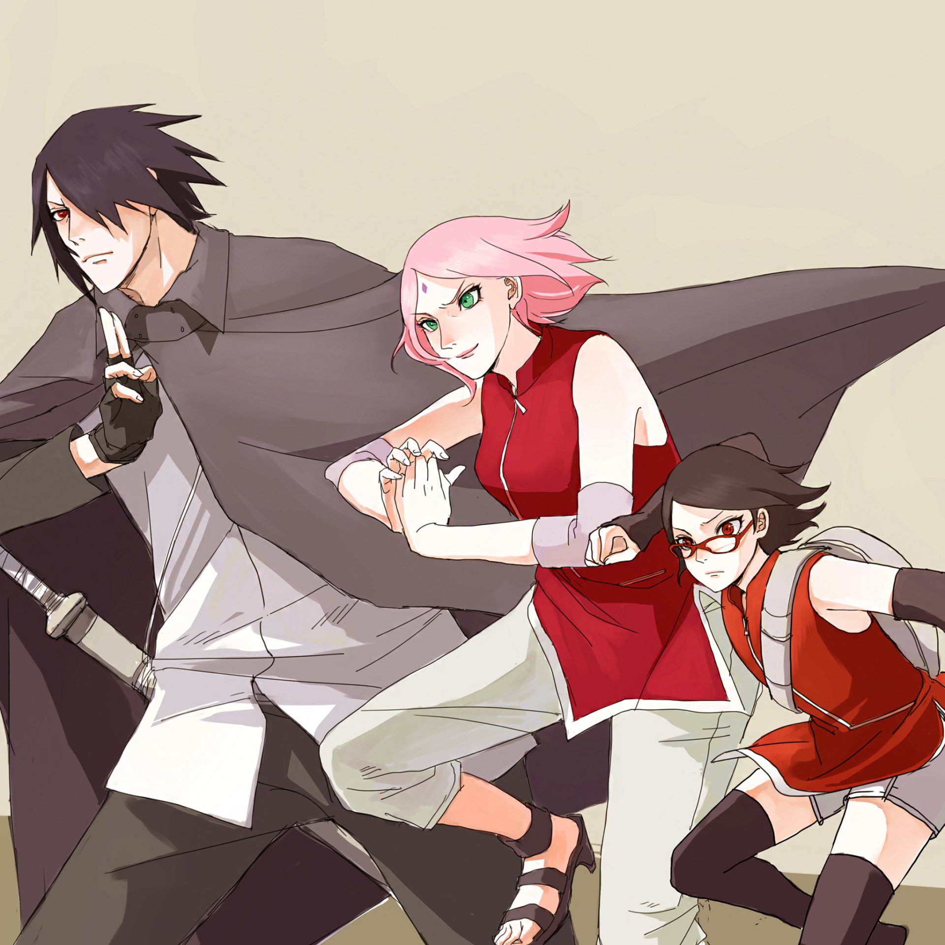 Download Naruto Sasuke Uchiha Sakura Haruno Sarada Uchiha Anime Boruto: Naruto The Movie PFP