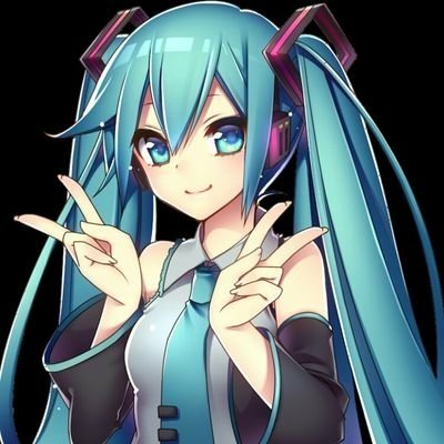 Forum avatar featuring anime-style Hatsune Miku, the iconic Vocaloid character, with turquoise twin-tails and a confident smile against a black background.