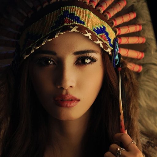 Download Headdress Native American Cosplay Woman PFP