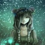 Download Sparkles Braid Hair Wreath Fantasy Woman PFP