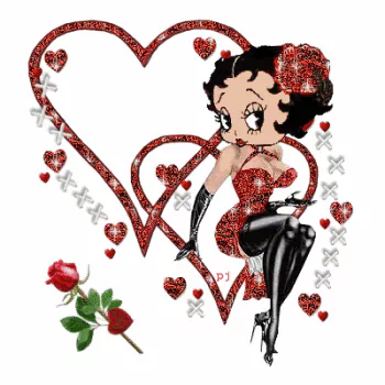 glitter Valentine's Day TV Show Betty Boop PFP