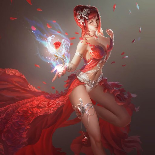 Download Red Hair Fantasy League Of Angels Video Game PFP