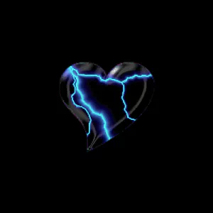lightning gothic artistic heart PFP