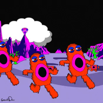 alien funny monkey PFP