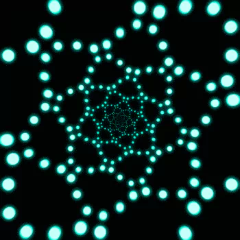 neon dots Abstract geometry PFP