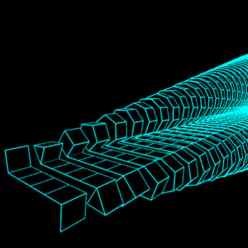 neon Abstract geometry PFP