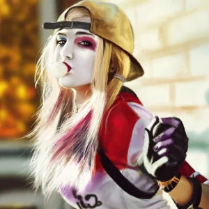 cap makeup blonde Harley Quinn Suicide Squad movie PFP