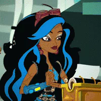 emo gothic fantasy Mattel doll Monster High TV Show PFP