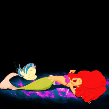 Flounder (The Little Mermaid) Ariel (The Little Mermaid) mermaid Disney The Little Mermaid movie The Little Mermaid (1989) PFP
