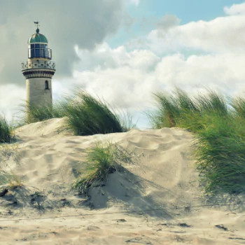 grass sand beach lighthouse man made PFP