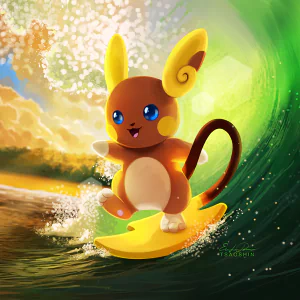Pokémon: Sun and Moon Pokemon Alolan Raichu Raichu (Pokémon) video game PFP