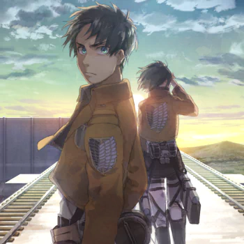 Attack on Titan Eren Yeager Mikasa Ackerman Anime Eren & Mikasa PFP