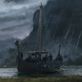 fantasy boat warrior cape drakkar viking fantasy warrior PFP