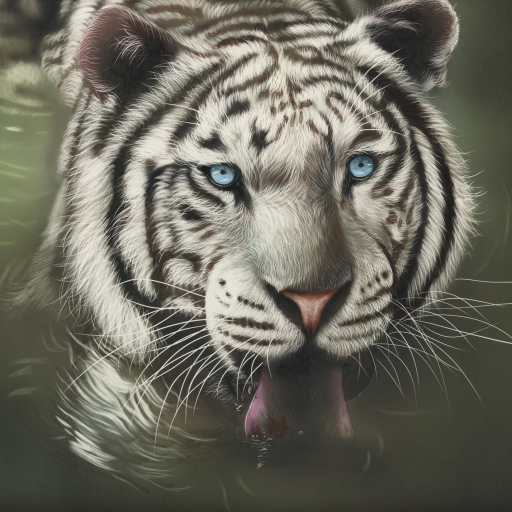 White Tiger Pfp by Shone Chacko